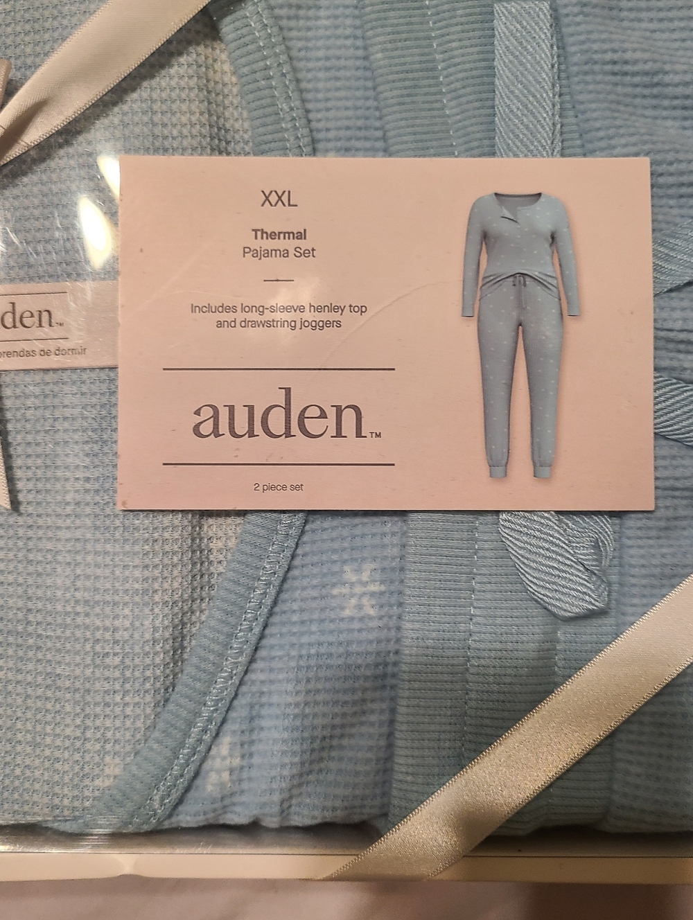 Auden Women's Light Blue Thermal Long Johns - Picture 2 of 3